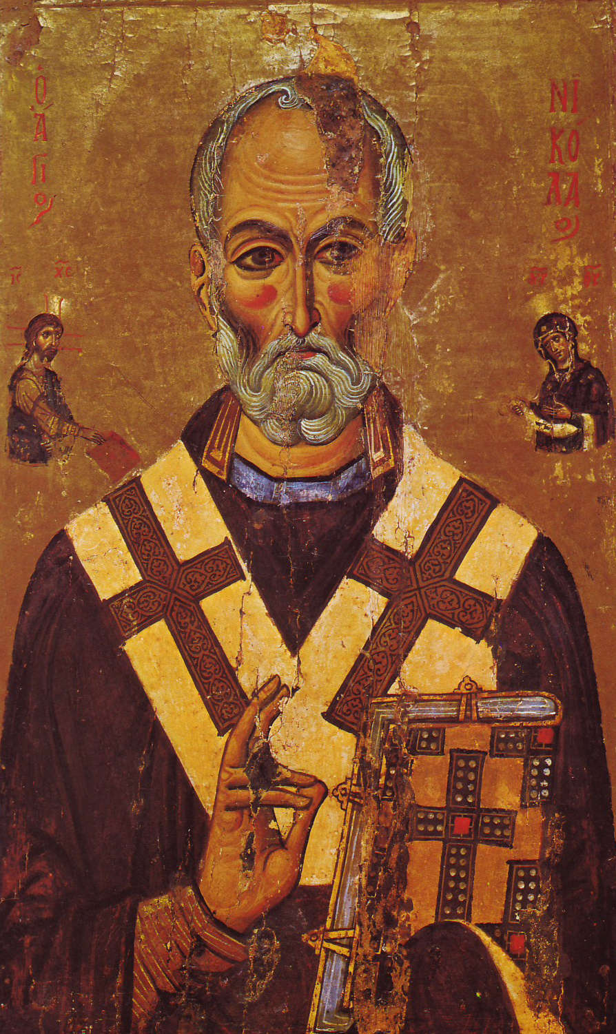 Святитель Николай (икона из монастыря Святой Екатерины, XIII век). Фото: Википедия