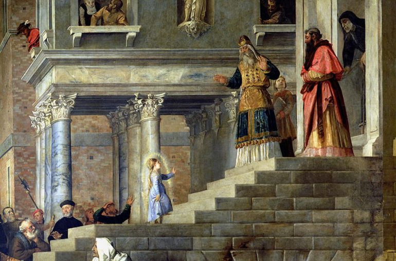 «Введение Марии во храм», Тициан, Галерея Академии, Венеция (1534–1538)
