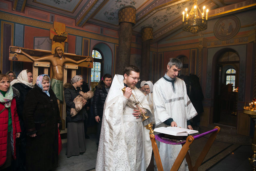 Торжественная литургия на Крещение в храме Святой Елисаветы в Покровском-Стрешневе