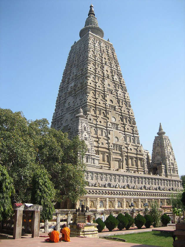 Храм Махабодхи, одно из четырёх священных мест, имеющих отношение к жизни Будды Гаутамы. Фото: Википедия